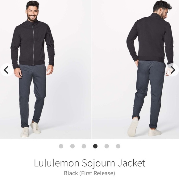 Lululemon Sojourn Jacket Black (1st Release) 2017 Style M4616S $128 Warpstreme S - Picture 1 of 2